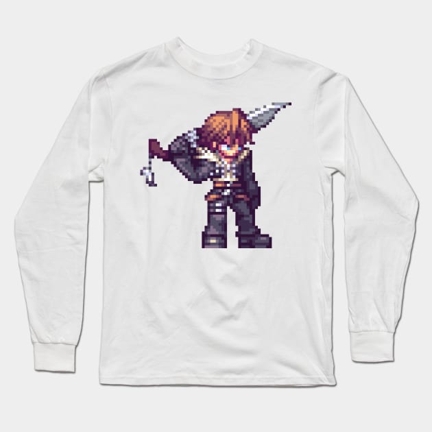 Squall Custom Sprite Long Sleeve T-Shirt by SpriteGuy95